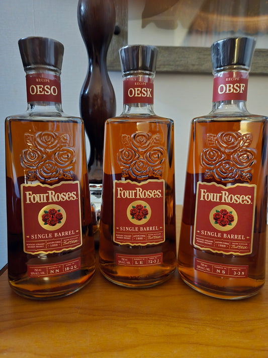 Four Roses Single Barrel - 3 bottle set OESK, OESO & OBSF