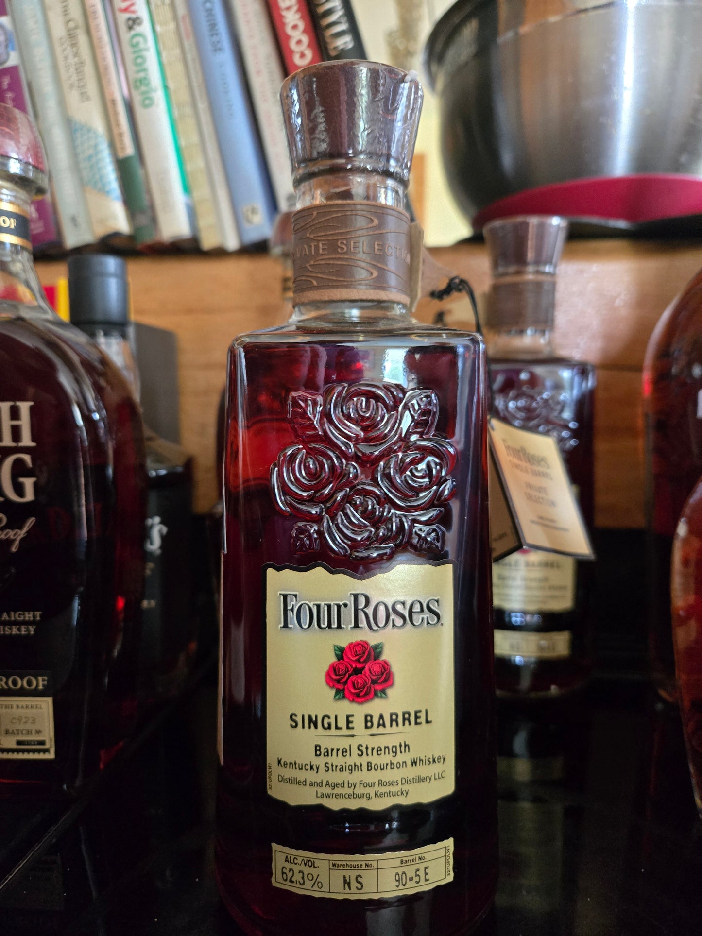 Four Roses single barrel- Brass Mug OESF. 11yr 1mos. 62.3%